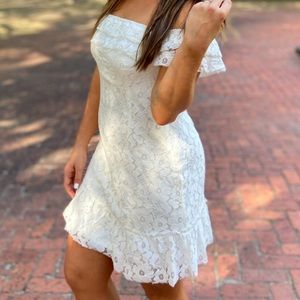 Off the Shoulder White Dress